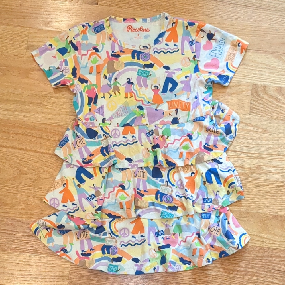 Piccolina Colorful Graphic Dress